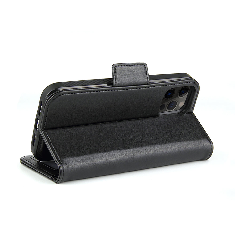 Vajio Series - iPhone 12 / Pro PU Leather Wallet Case - NAVOR