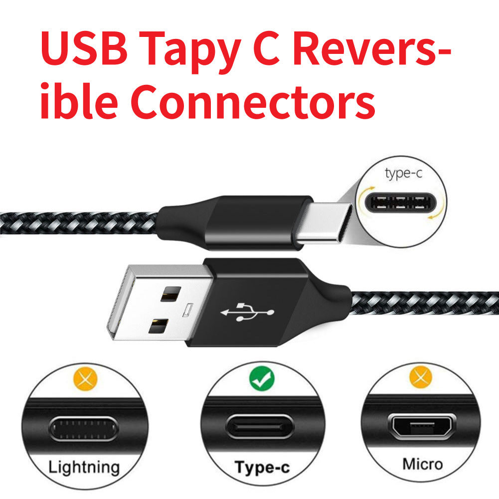 (2 Pack) 10ft Fast Charging and Data Transfer Cable - NAVOR