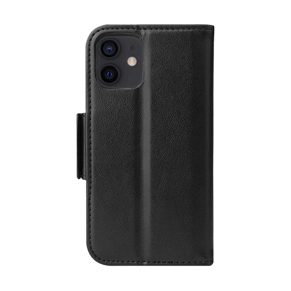 Universal Car Mount & iPhone 12 Mini Leather Wallet Case [Vajio Series] - NAVOR