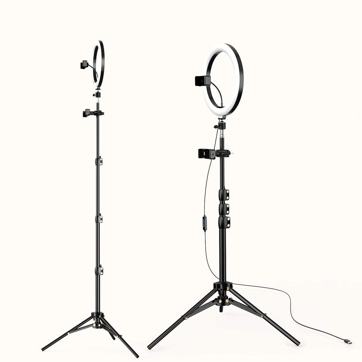 LED Ring Light with Tripod Stand and Cell Phone Holder - NAVOR