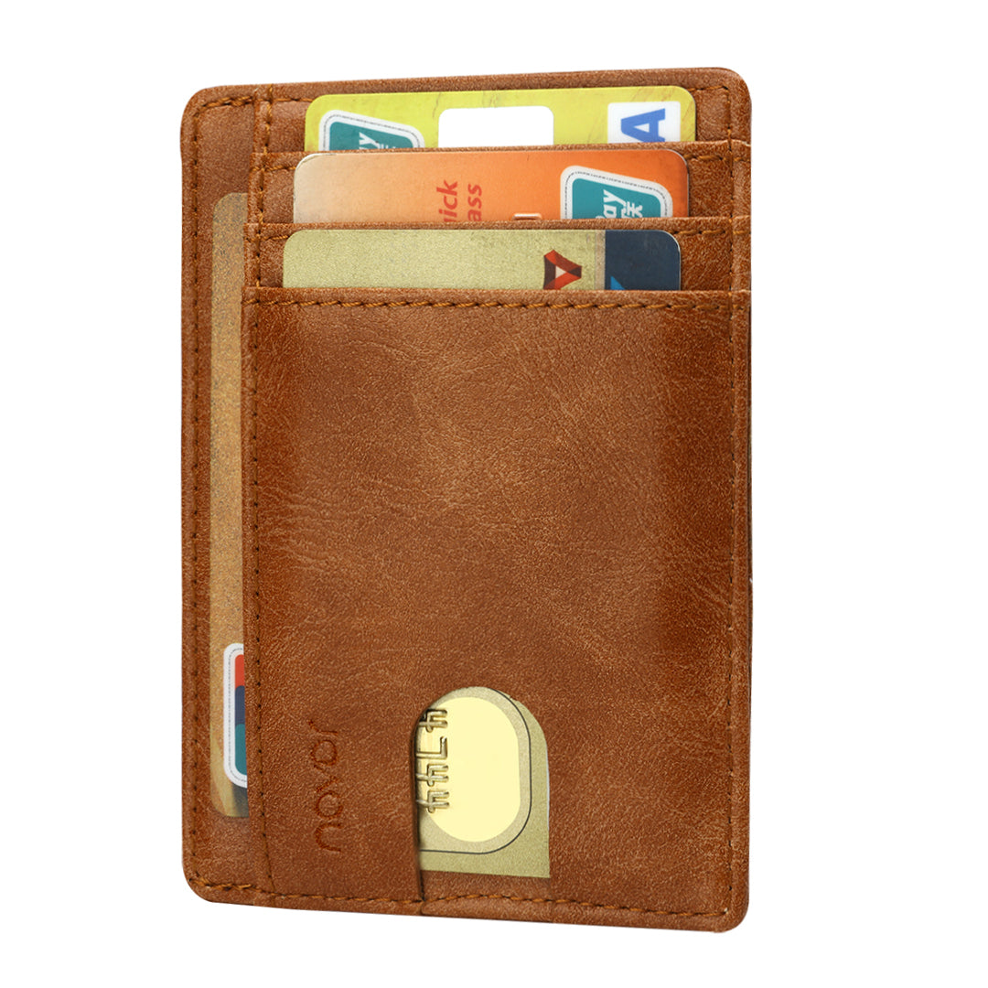 Slim Minimalist RFID Blocking Leather Wallet - NAVOR
