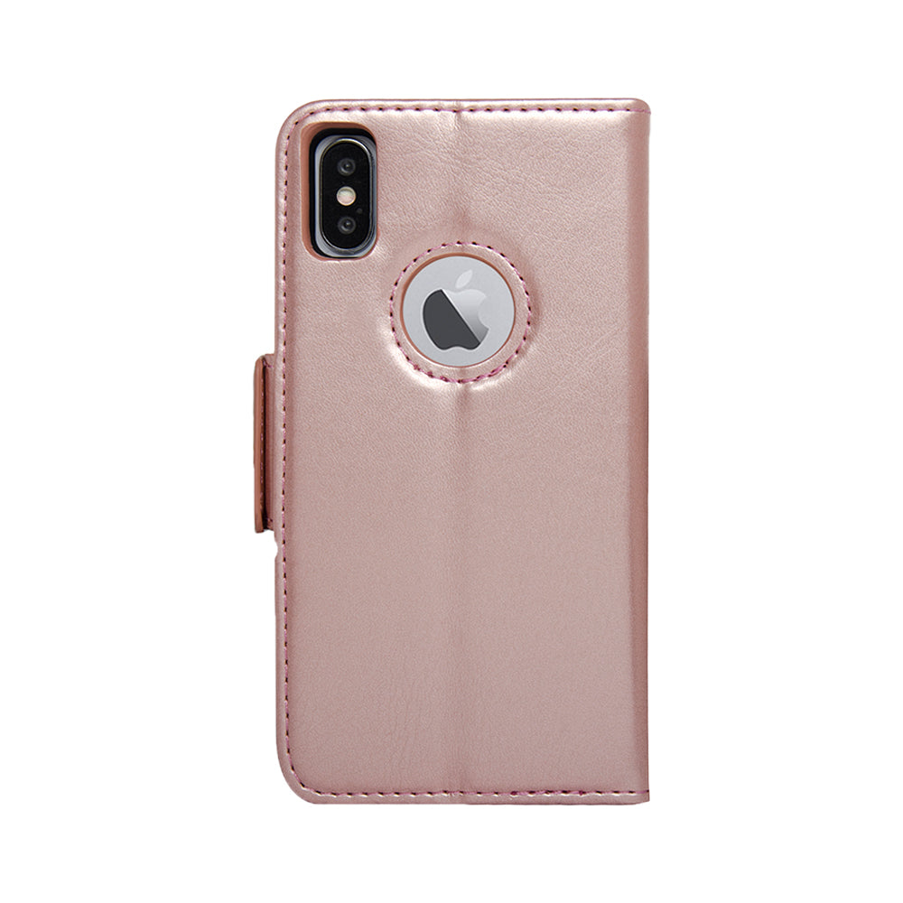 Vajio Series - iPhone X / XS Leather Wallet Case - NAVOR