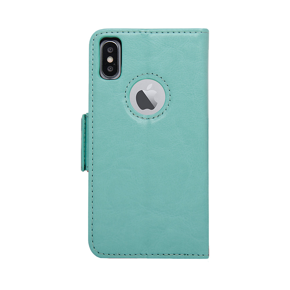 Vajio Series - iPhone X / XS Leather Wallet Case - NAVOR
