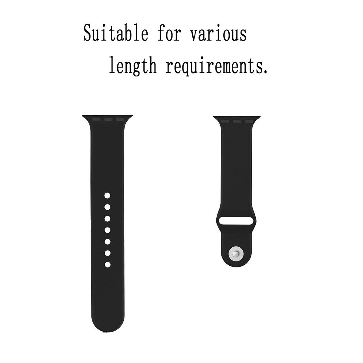 Navor Replacement Sport Soft Silicone Strap Band Compatible with Apple Watch 42mm [Series 1, 2, 3] - NAVOR