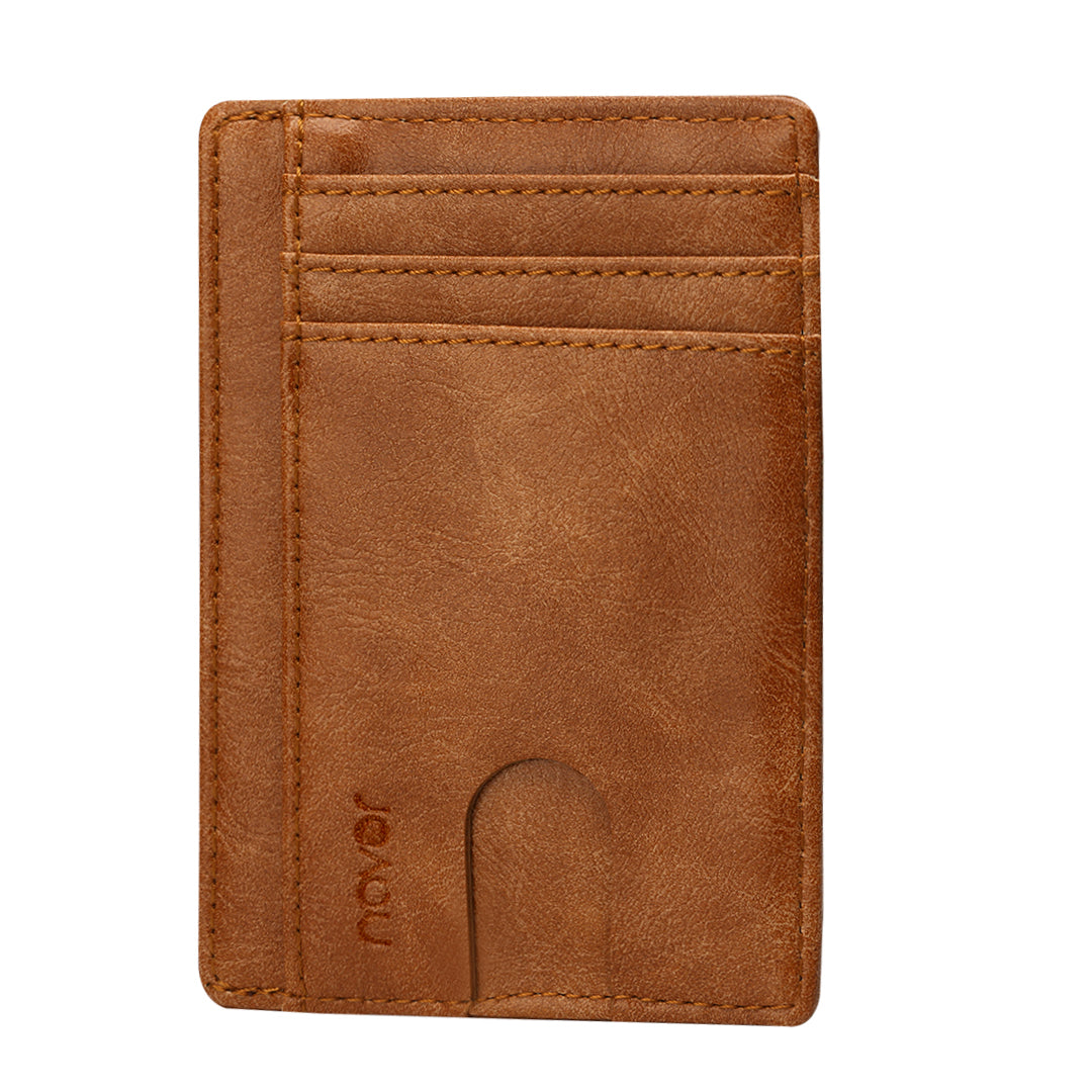 Slim Minimalist RFID Blocking Leather Wallet - NAVOR