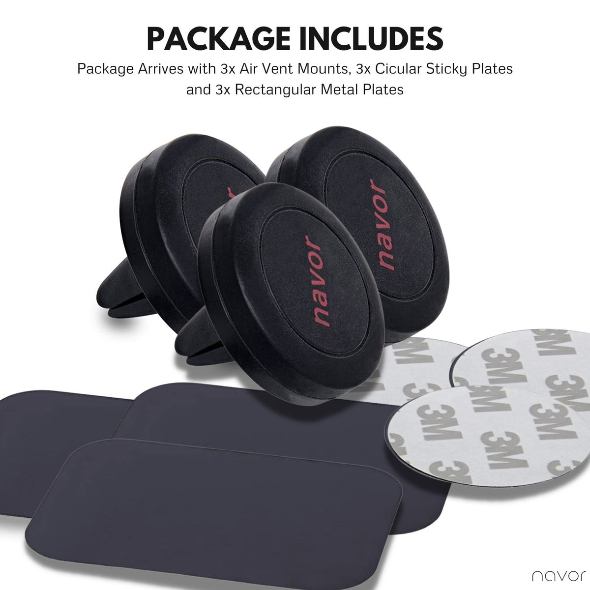 Universal Magnetic Car Mount - NAVOR
