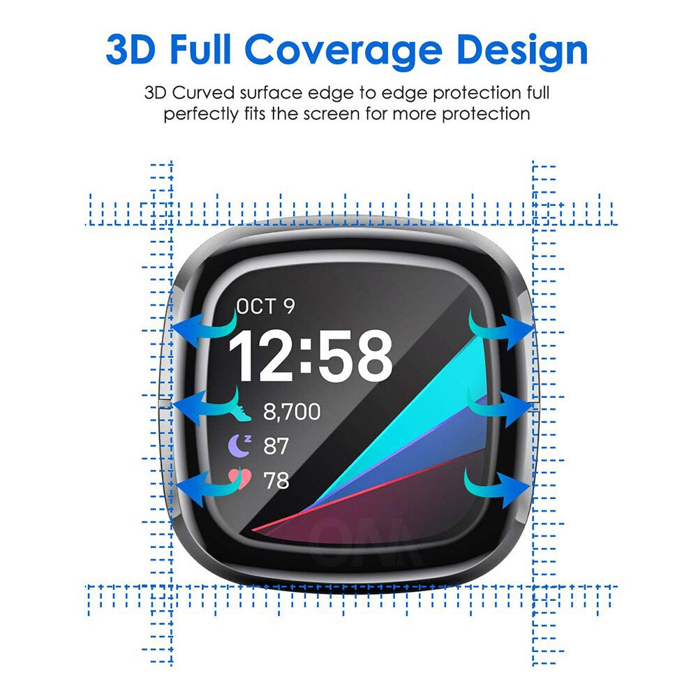 navor 4-Pack Screen Protector for Fitbit Sense/Versa 3