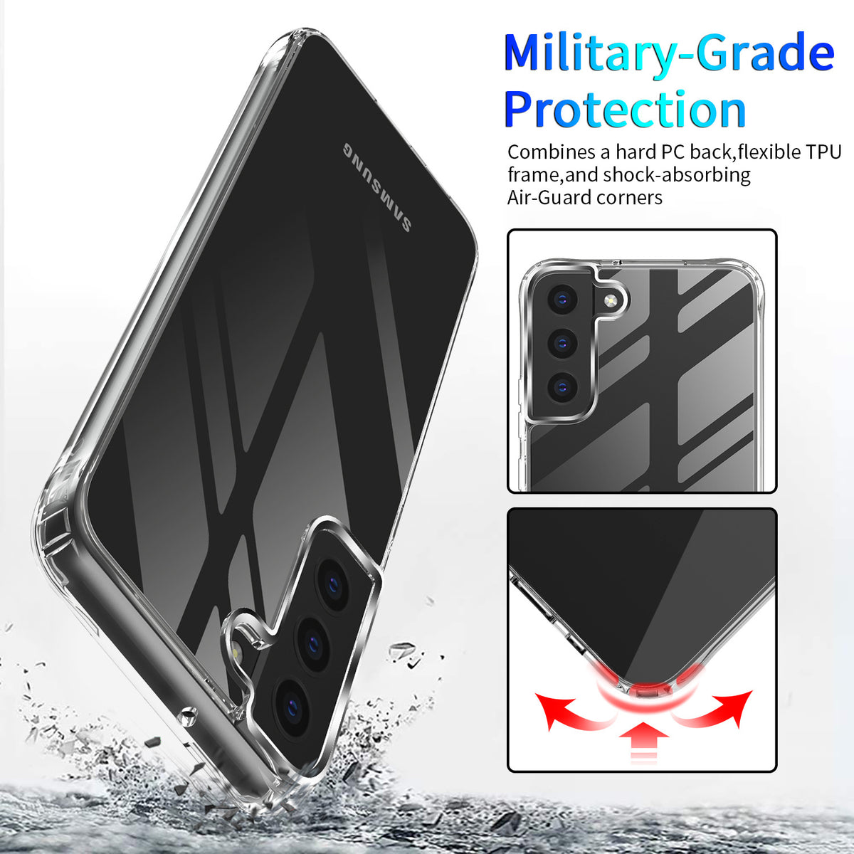 Slim Clear Samsung Galaxy S22 Case (2022) - NAVOR
