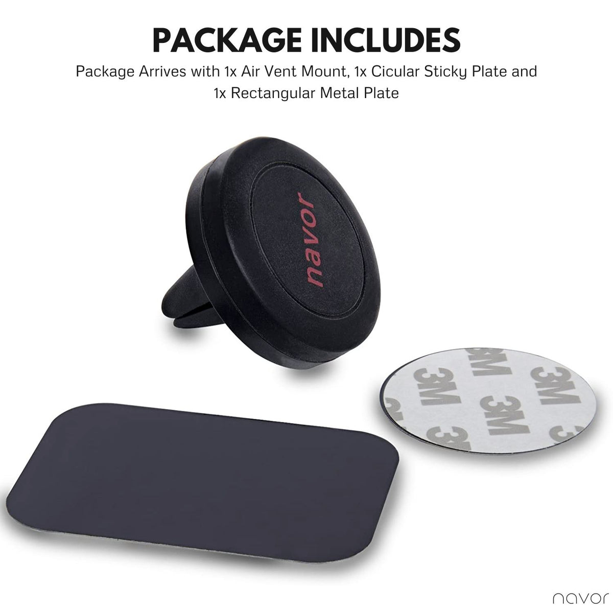 Universal Magnetic Car Mount - NAVOR