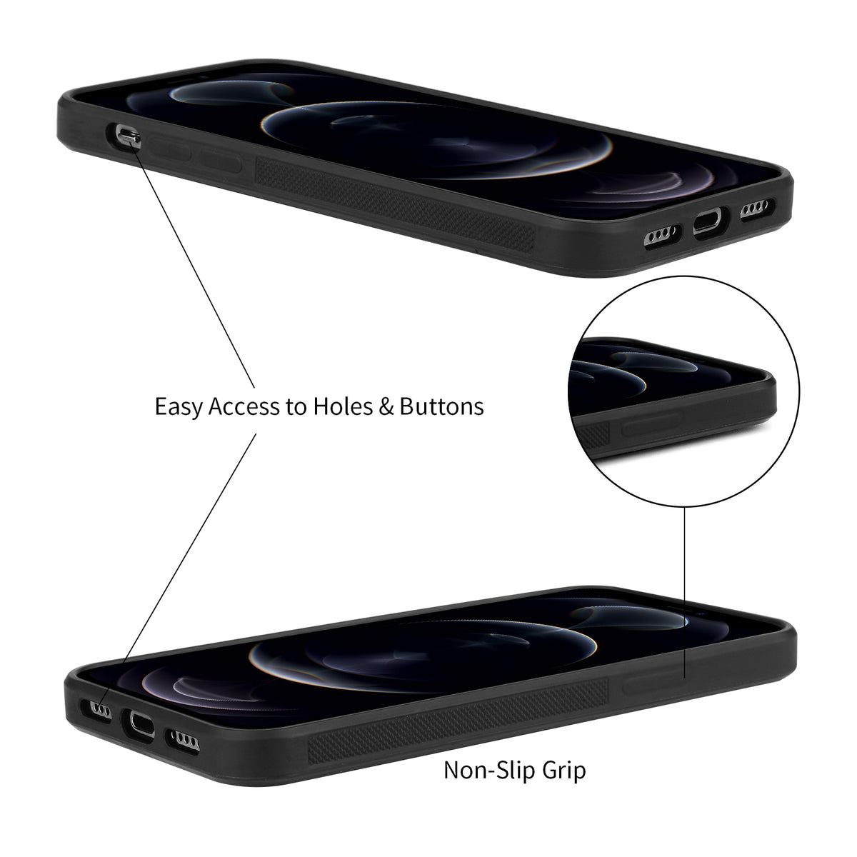 JOOT-3L Series- iPhone 12 / 12 Pro Magnetic Detachable Wallet Case - NAVOR