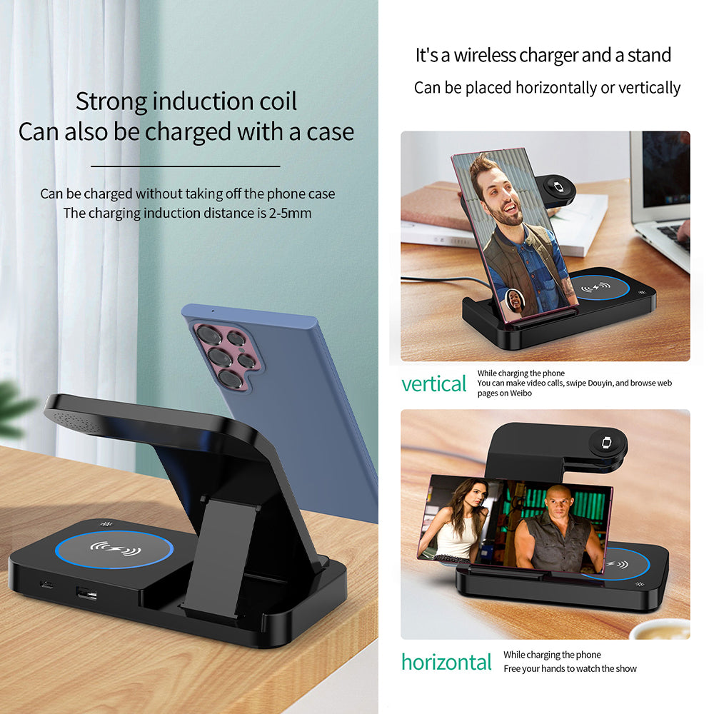 navor 4-in-1 Wireless Foldable Charging Station