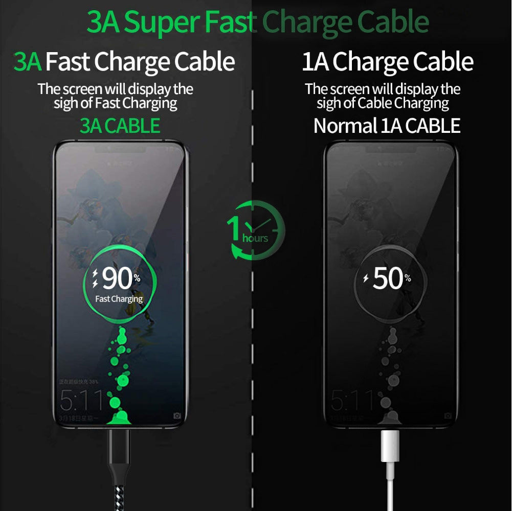 (2 Pack) 10ft Fast Charging and Data Transfer Cable - NAVOR