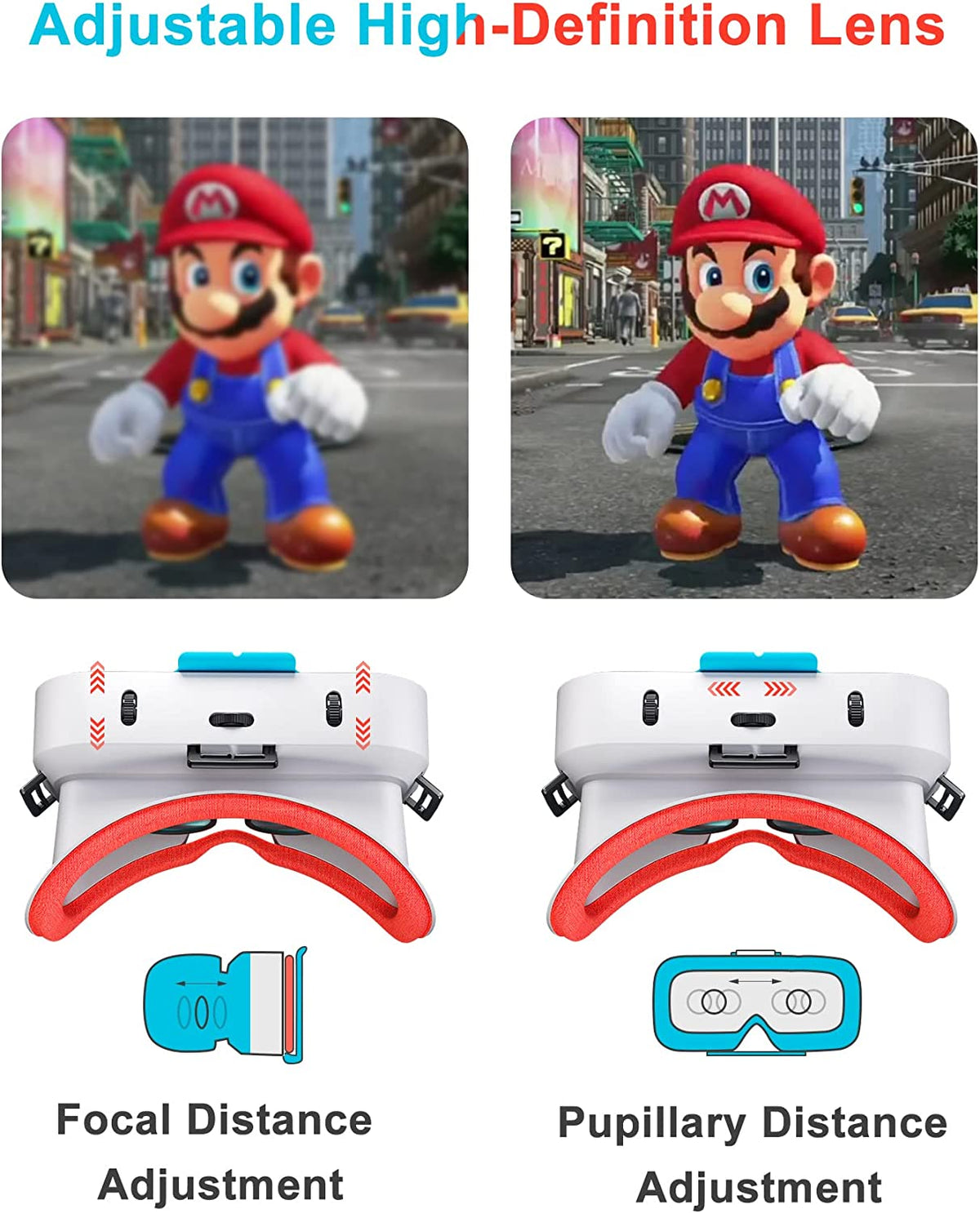 VR Headset for Nintendo Switch OLED Model/Nintendo Switch 3D VR (Virtual Reality) Glasses