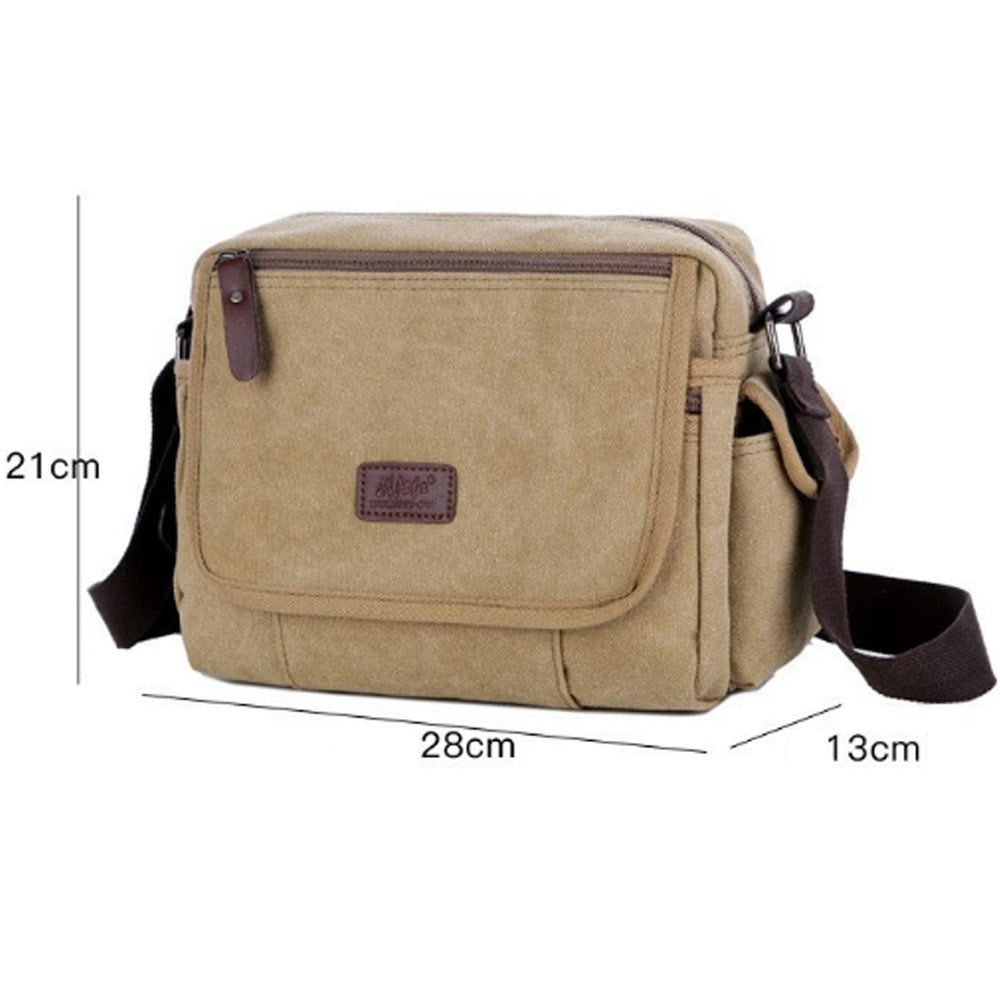 Men's Small Vintage Multipurpose Messenger Bag - NAVOR