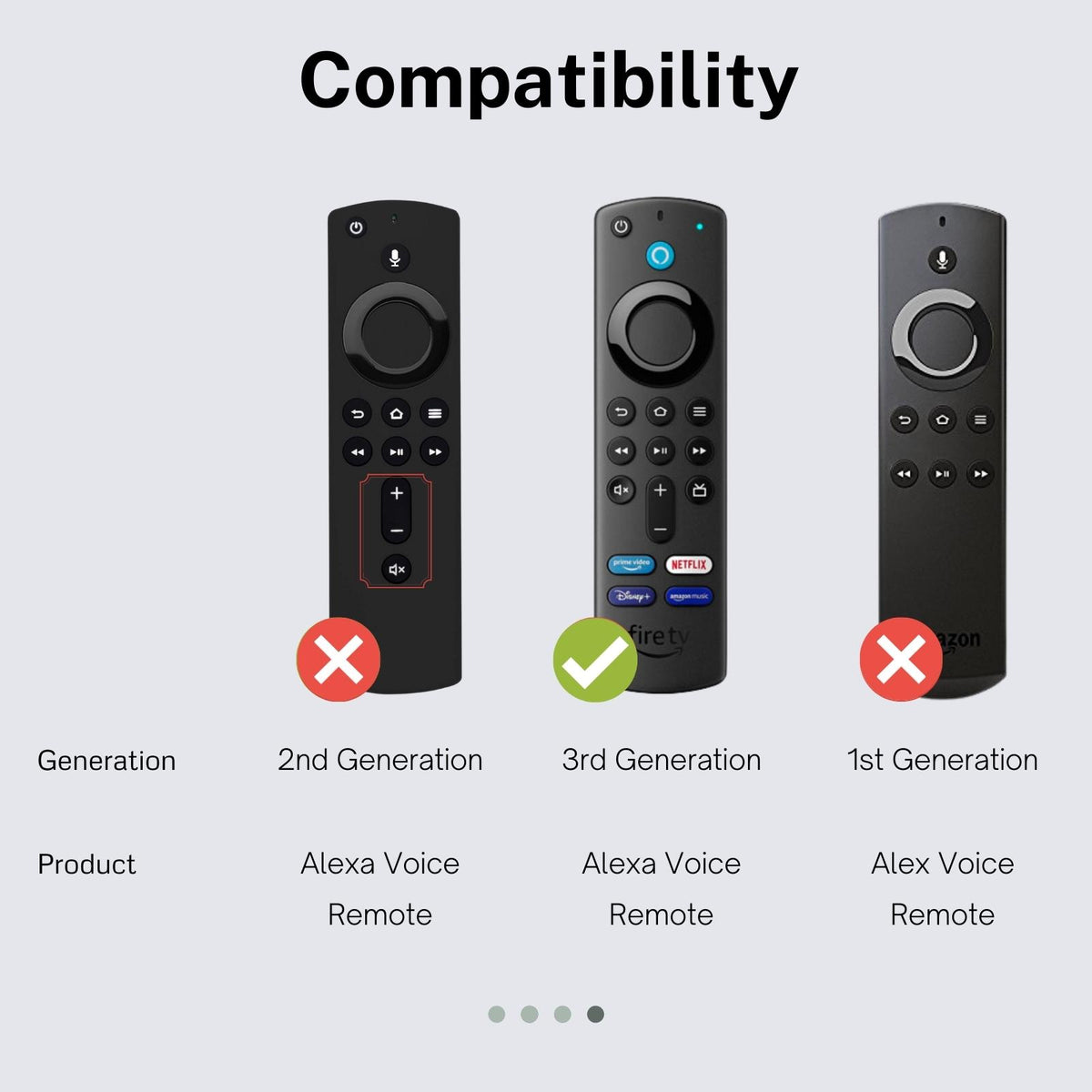 navor Fire TV Remote Silicone Case - NAVOR