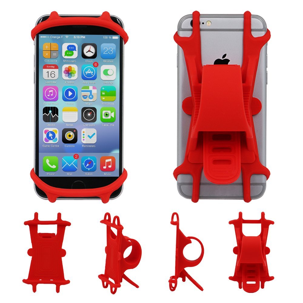 Navor Universal Silicon Bike Mount For iPhone 8, 8 Plus, 7, 7 Plus, Android and 4-6 Inch Devices - NAVOR
