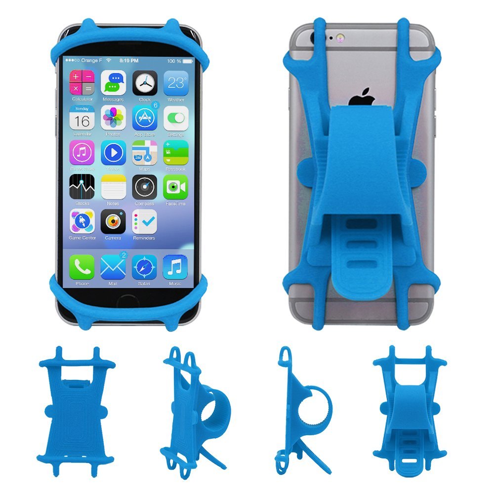 Navor Universal Silicon Bike Mount For iPhone 8, 8 Plus, 7, 7 Plus, Android and 4-6 Inch Devices - NAVOR