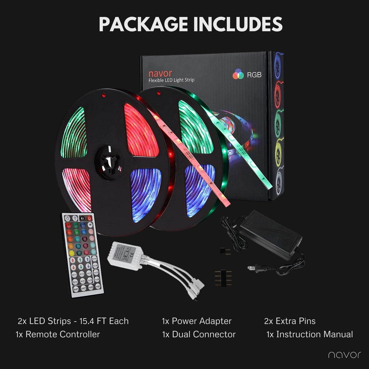 RGB LED Strip Light - NAVOR