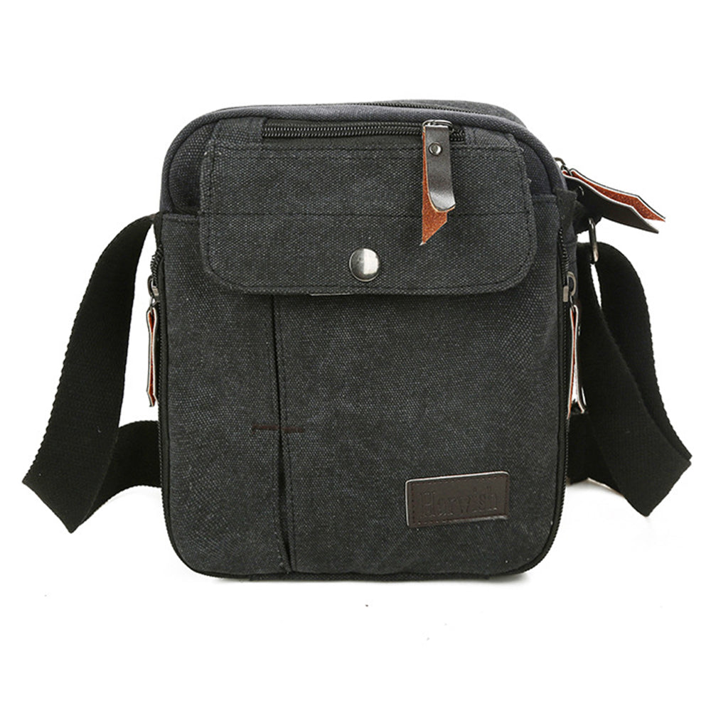 Men's Small Vintage Multipurpose Canvas Shoulder/ Messenger Bag - NAVOR