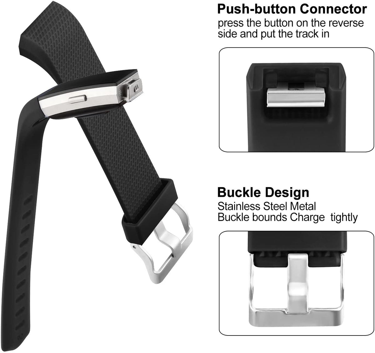 12 Pack Replacement Bands for Fitbit Charge 2 [Small] - NAVOR