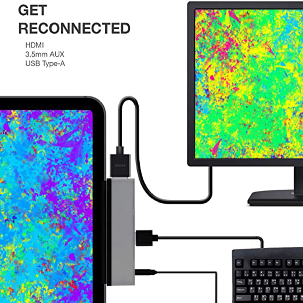 navor 5-in-1 USB C Hub for iPad Pro 11" and 12.9" - NAVOR