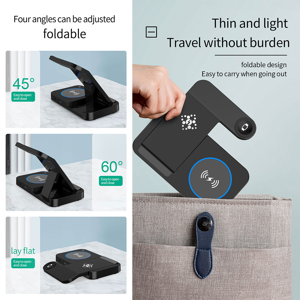 navor 4-in-1 Wireless Foldable Charging Station
