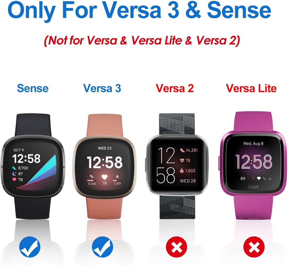navor 4-Pack Screen Protector for Fitbit Sense/Versa 3