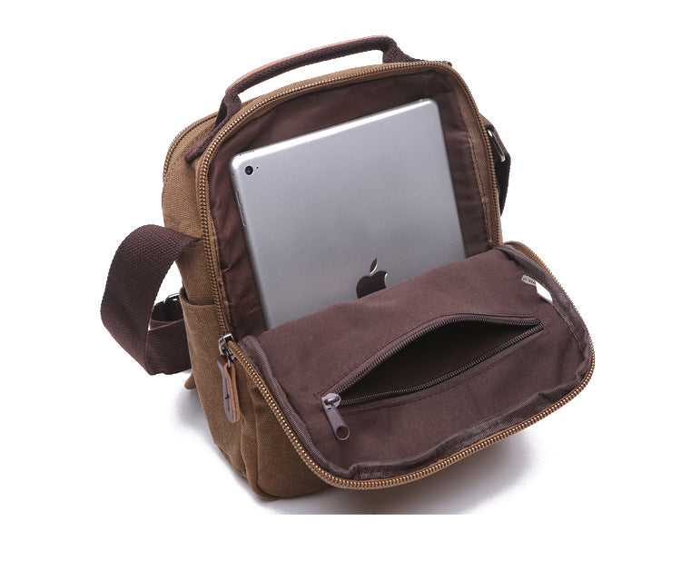 navor Men's Small Vintage Multipurpose Canvas Shoulder/ Messenger Bag - NAVOR