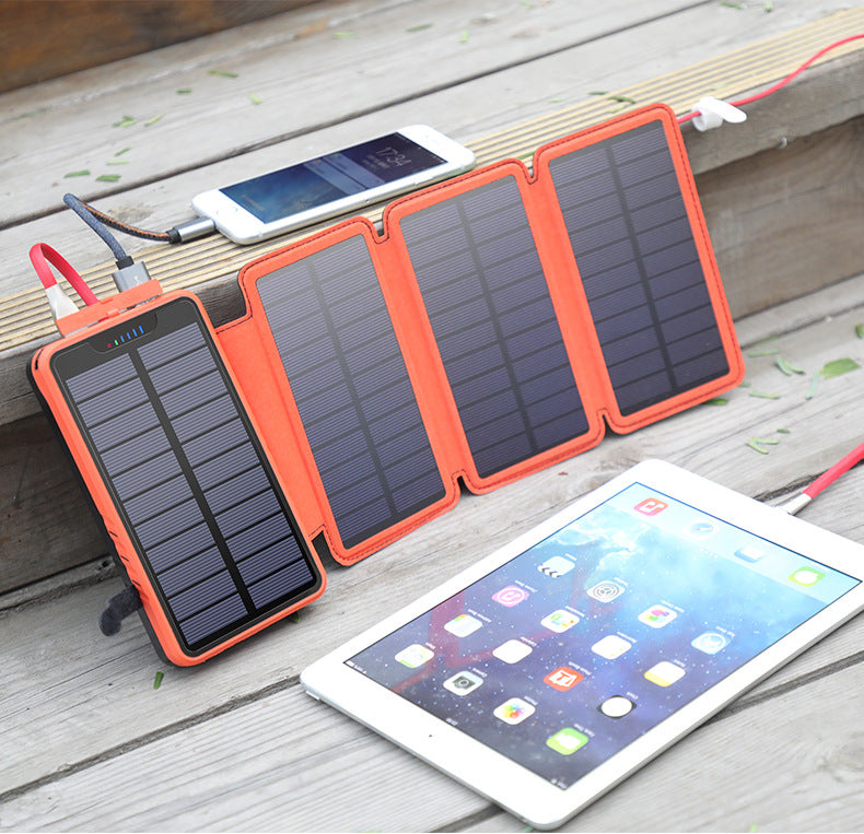 20000mAh Solar Portable Power Bank Dual 2.1A Outputs Waterproof External Battery Pack - NAVOR