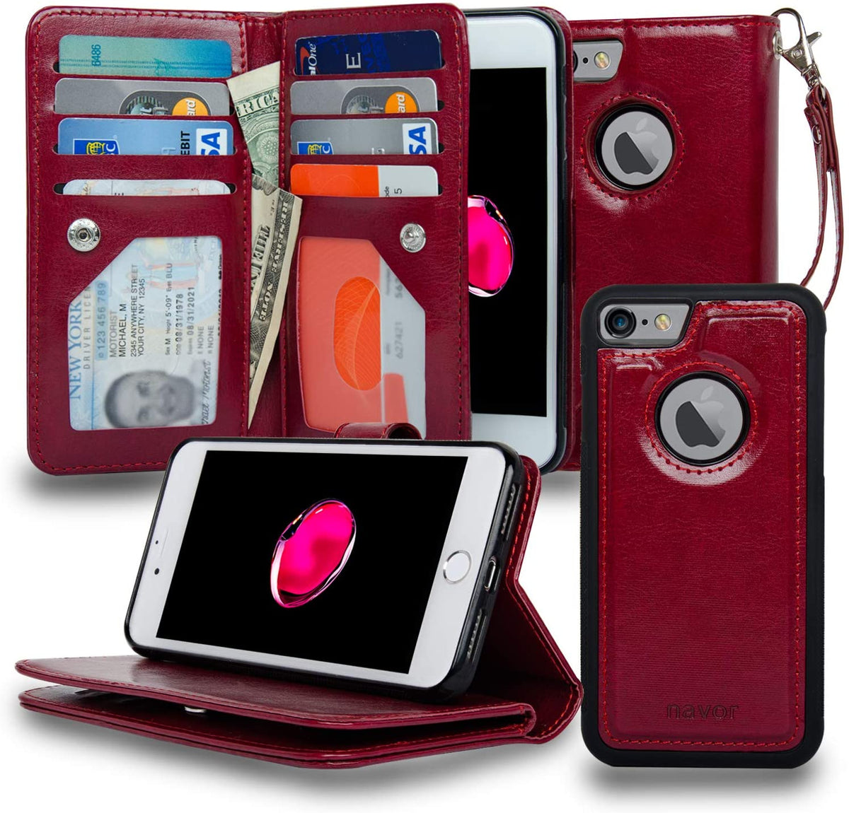 Joot Series - Leather Wallet Case - NAVOR