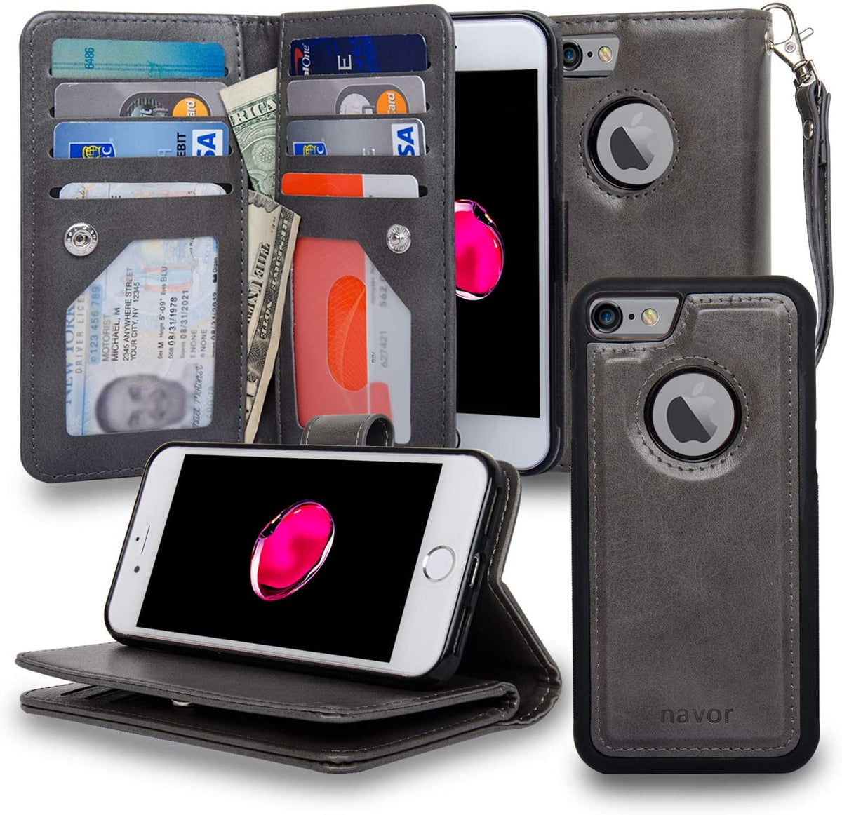 Joot Series - Leather Wallet Case - NAVOR