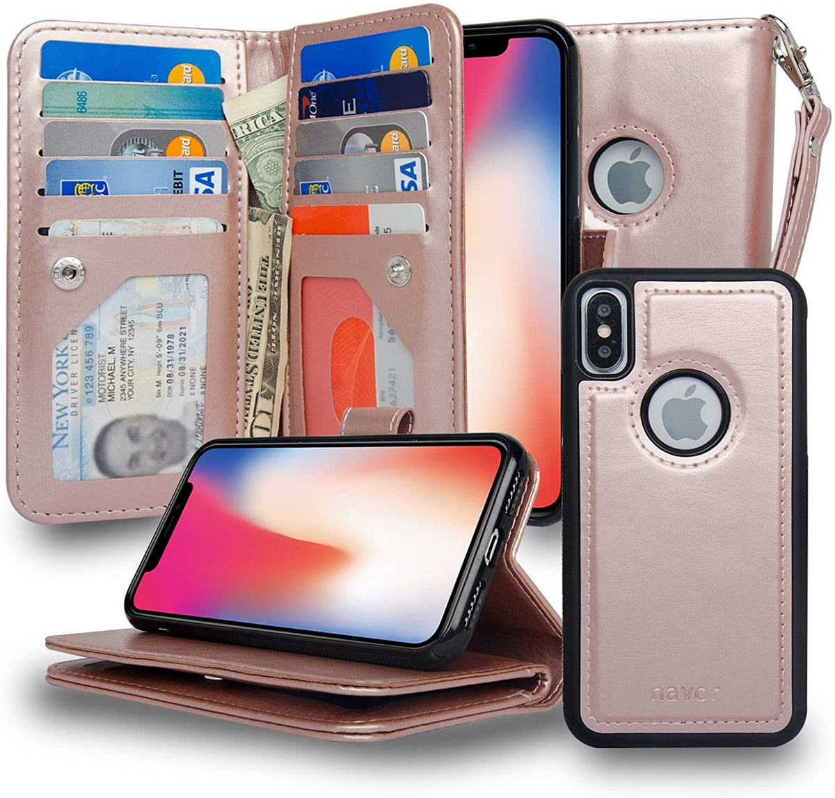 Joot Series - Leather Wallet Case - NAVOR