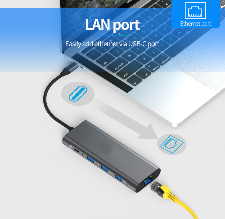 navor 9-IN-1 USB C Hub for MacBook (Above 2016), Thunderbolt 3/4, Huawei, Samsung and More - NAVOR