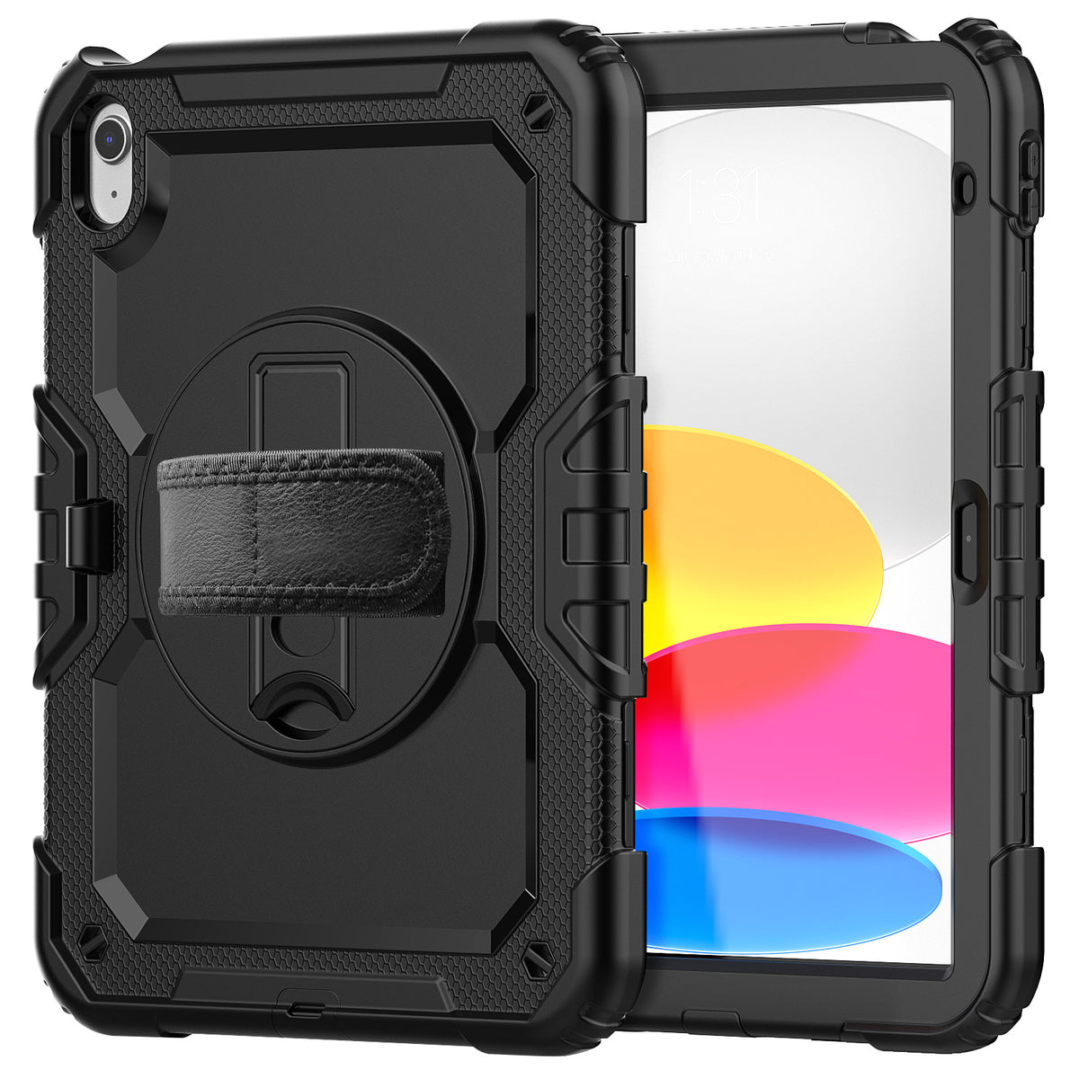 navor iPad 10th Gen 10.9 Inch (2022), 360 Kickstand Case [BLACK]