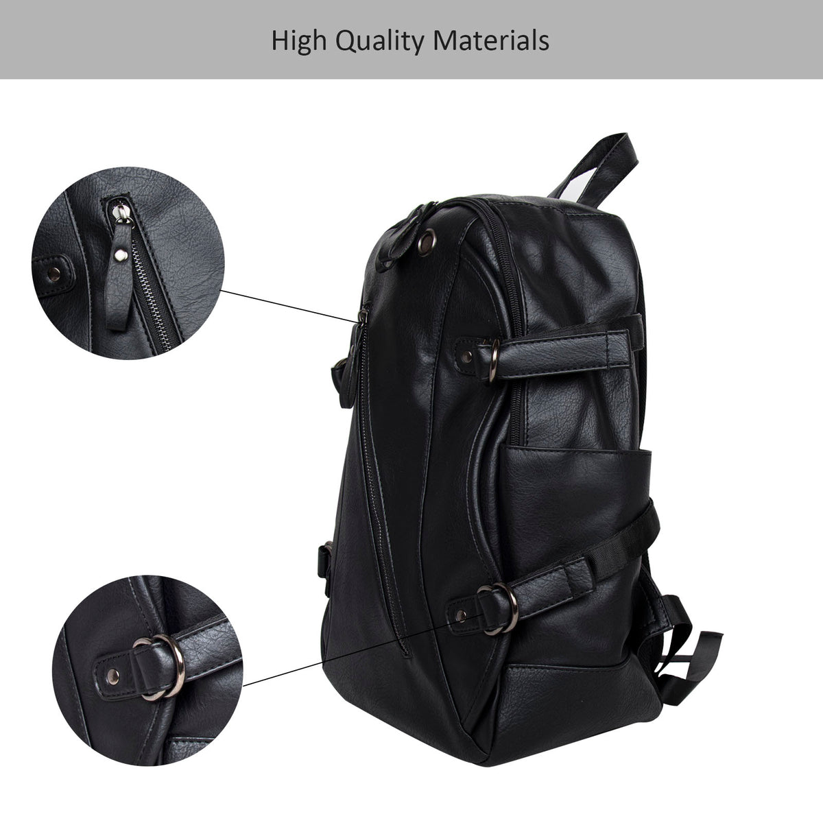 Quality leather Messenger Bag for School/Work/Travel for Men - NAVOR