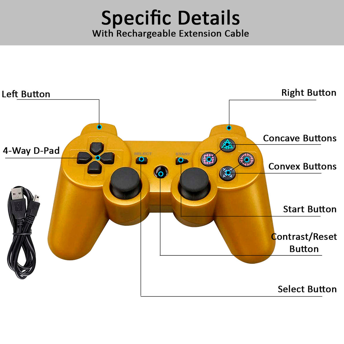 PlayStation3 DualShock Controller - NAVOR