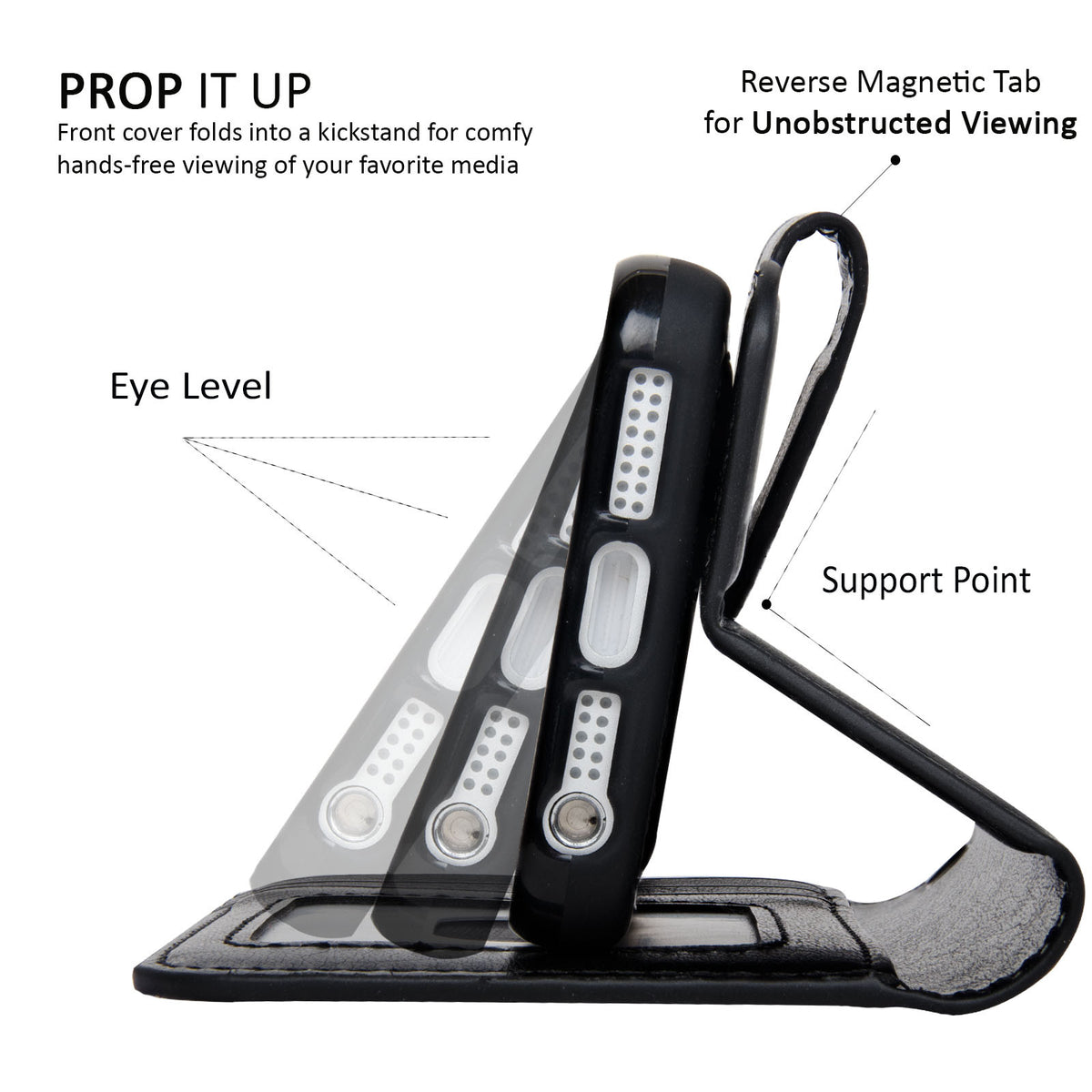 Navor JOOT-1L 2-in-1 Premium Wallet Case with Strong Magnetic Detachable Cover for iPhone 5/5S - NAVOR