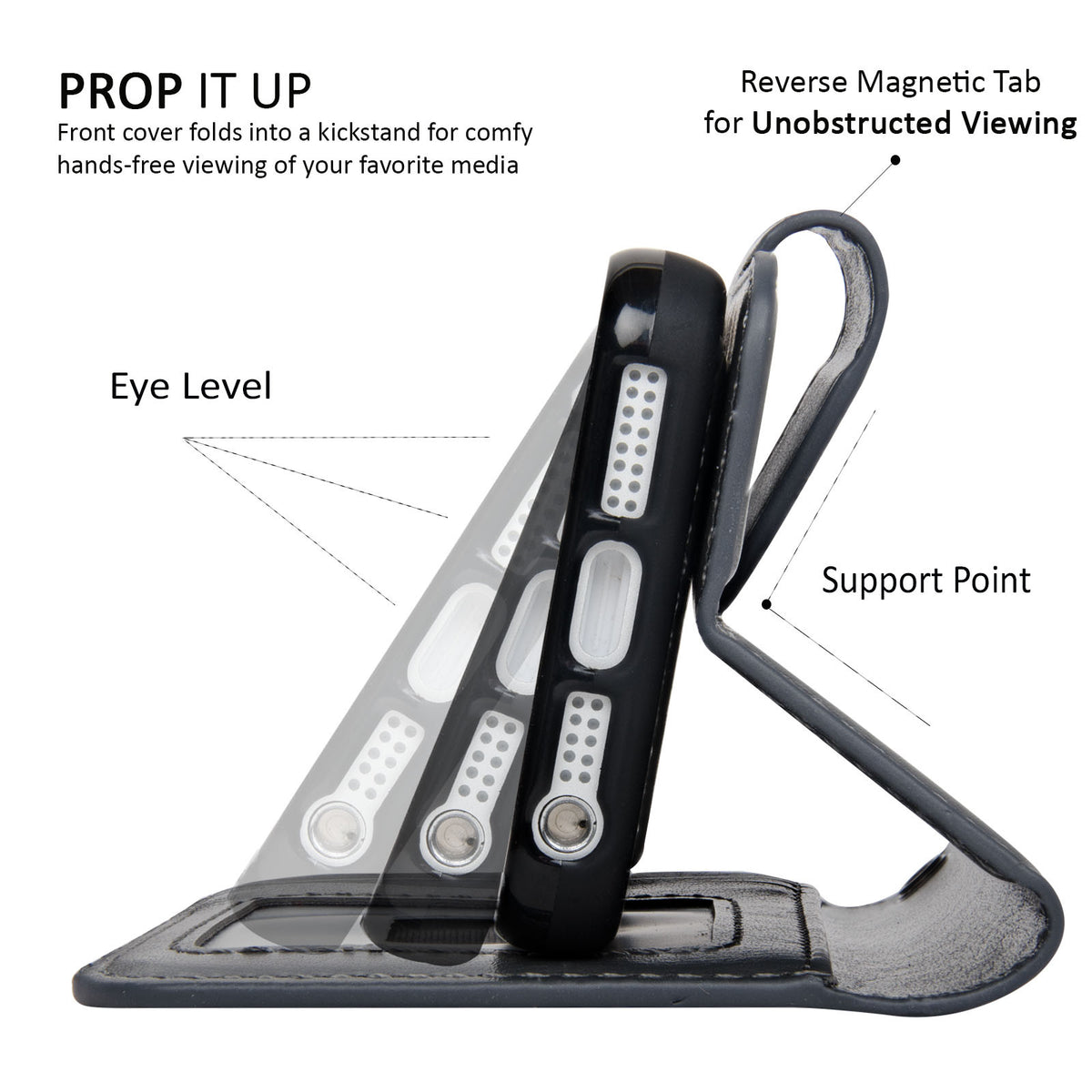 Navor JOOT-1L 2-in-1 Premium Wallet Case with Strong Magnetic Detachable Cover for iPhone 5/5S - NAVOR