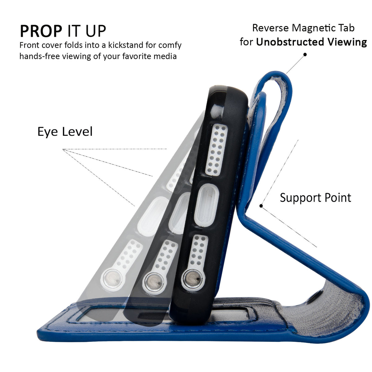 Navor JOOT-1L 2-in-1 Premium Wallet Case with Strong Magnetic Detachable Cover for iPhone 5/5S - NAVOR