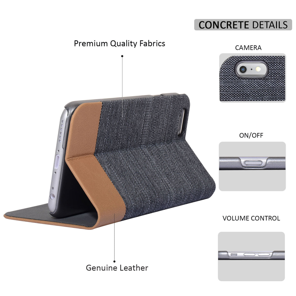 Navor Protective Cover Wallet Case with Ultra Slim and Thin Design for iPhone 6/6S[4.7 Inch]-IP6G17 - NAVOR