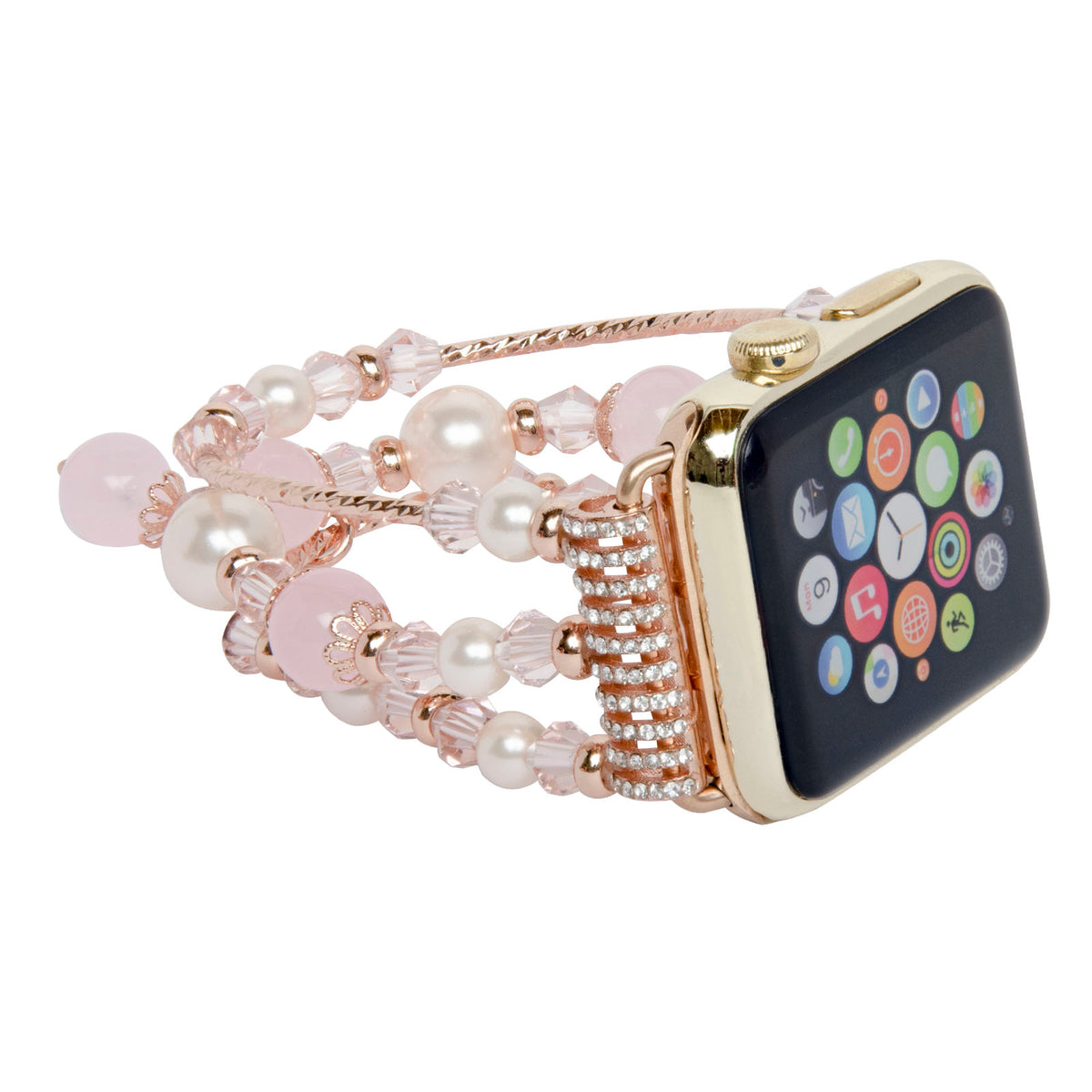 Replacement Women/ Girls Fashionable Beaded Bracelet Strap for Apple Watch 42mm [Series 1, 2, 3] - NAVOR