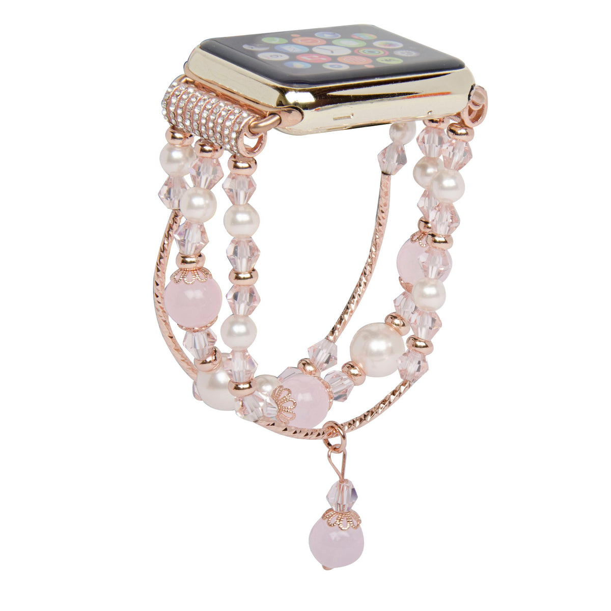 Replacement Women/ Girls Fashionable Beaded Bracelet Strap for Apple Watch 42mm [Series 1, 2, 3] - NAVOR