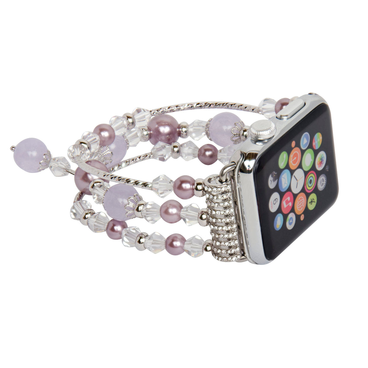 Replacement Women/ Girls Fashionable Beaded Bracelet Strap for Apple Watch 42mm [Series 1, 2, 3] - NAVOR