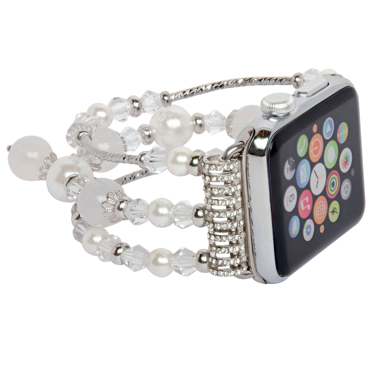 Replacement Women/ Girls Fashionable Beaded Bracelet Strap for Apple Watch 42mm [Series 1, 2, 3] - NAVOR
