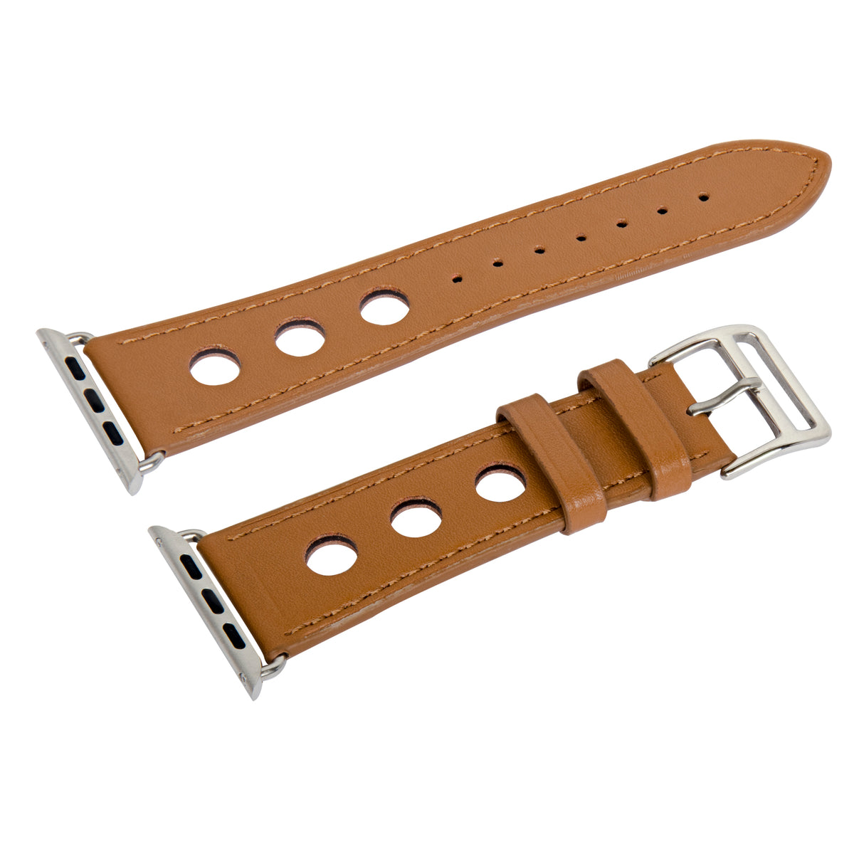 Navor Leather Replacement Band with Metal Clasp for Apple Watch 42 Series 1-2-3 - NAVOR