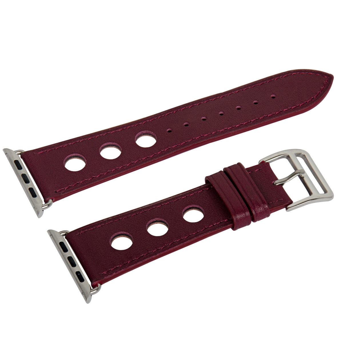 Navor Leather Replacement Band with Metal Clasp for Apple Watch 42 Series 1-2-3 - NAVOR