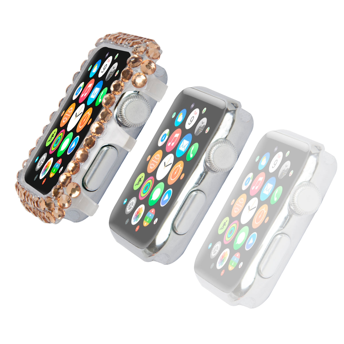 Navor Unique Slim Protective Full Fashion Bling Case Cover for Apple Watch Series 1-2-3 - NAVOR
