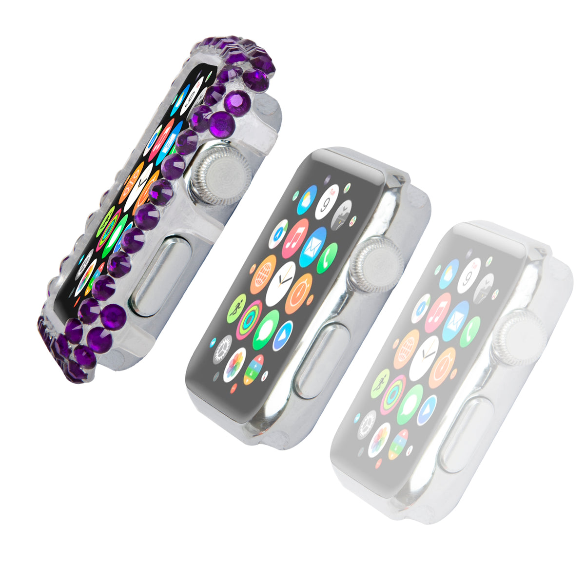 Navor Unique Slim Protective Full Fashion Bling Case Cover for Apple Watch Series 1-2-3 - NAVOR