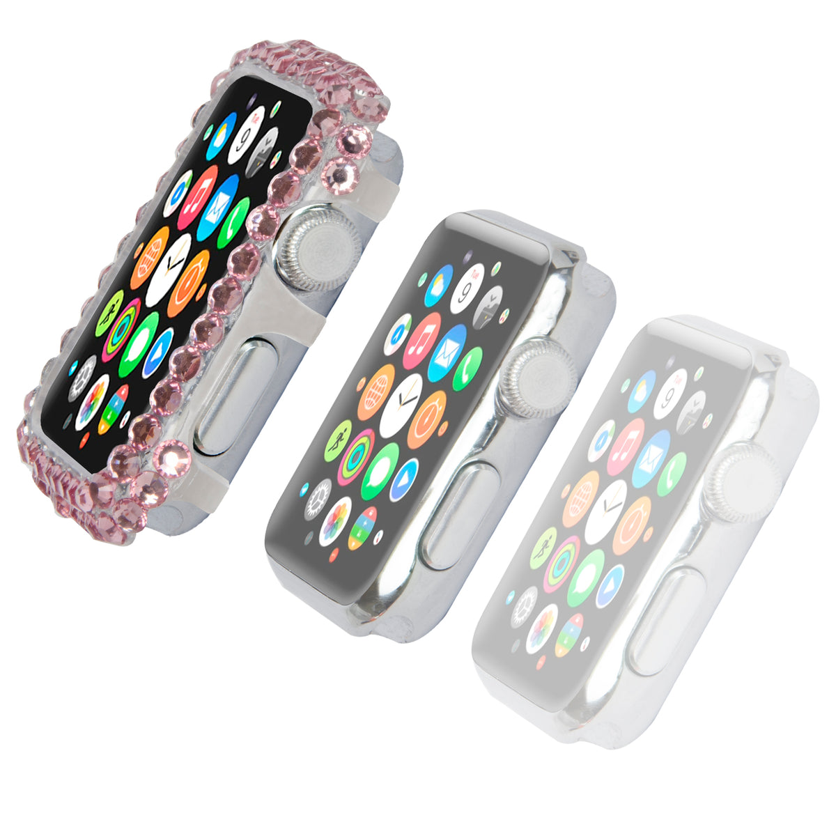 Navor Unique Slim Protective Full Fashion Bling Case Cover for Apple Watch Series 1-2-3 - NAVOR