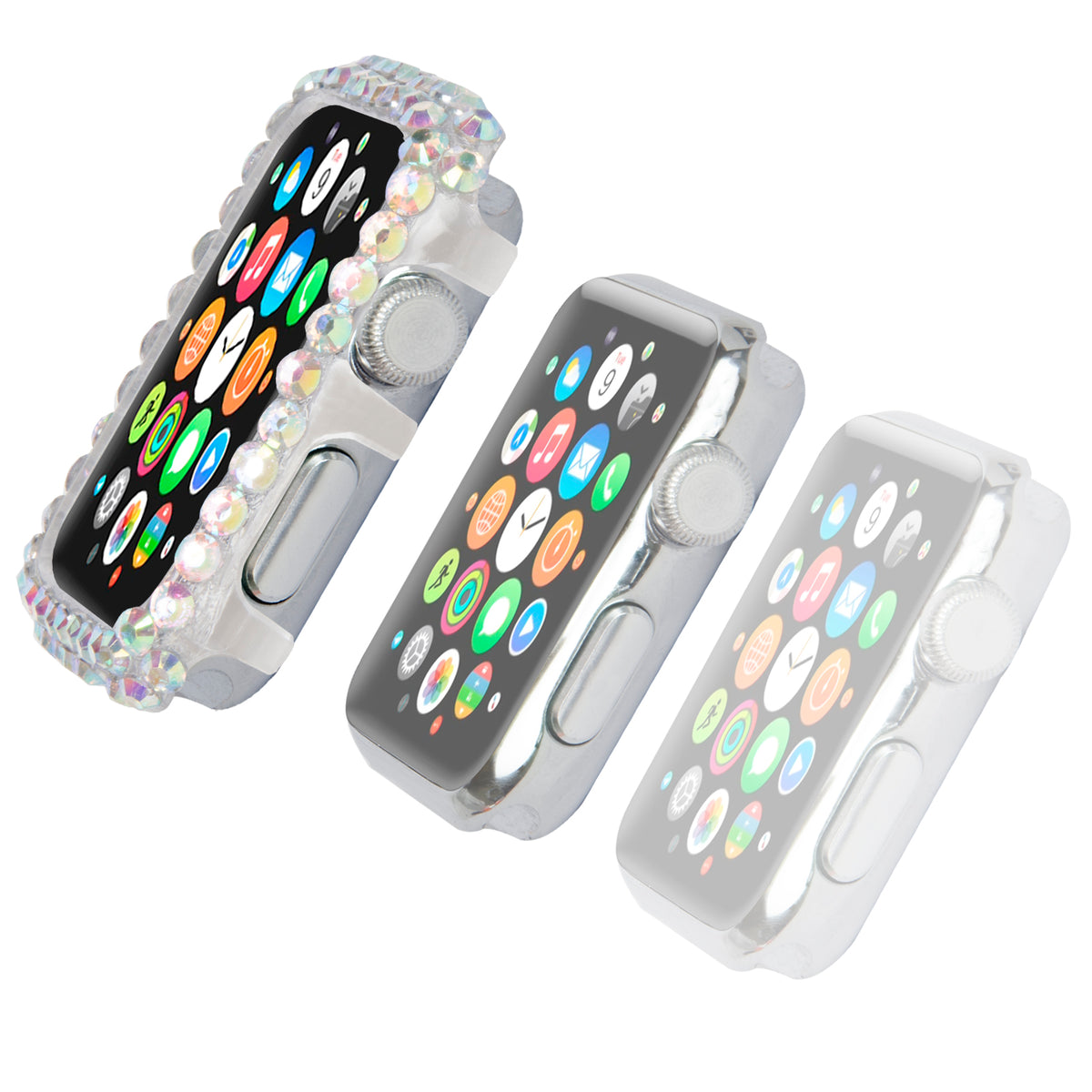 Navor Unique Slim Protective Full Fashion Bling Case Cover for Apple Watch Series 1-2-3 - NAVOR